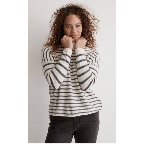 Madewell Sweaters - Madewell $85 Stripe Play Pullover Sweater Size M NI116